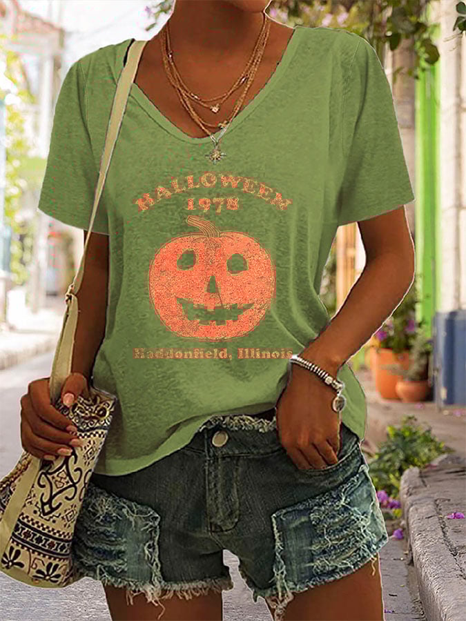 Women's Casual Printed Short Sleeve T-Shirt