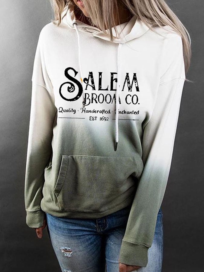 Fashion Gradient Print Hoodie