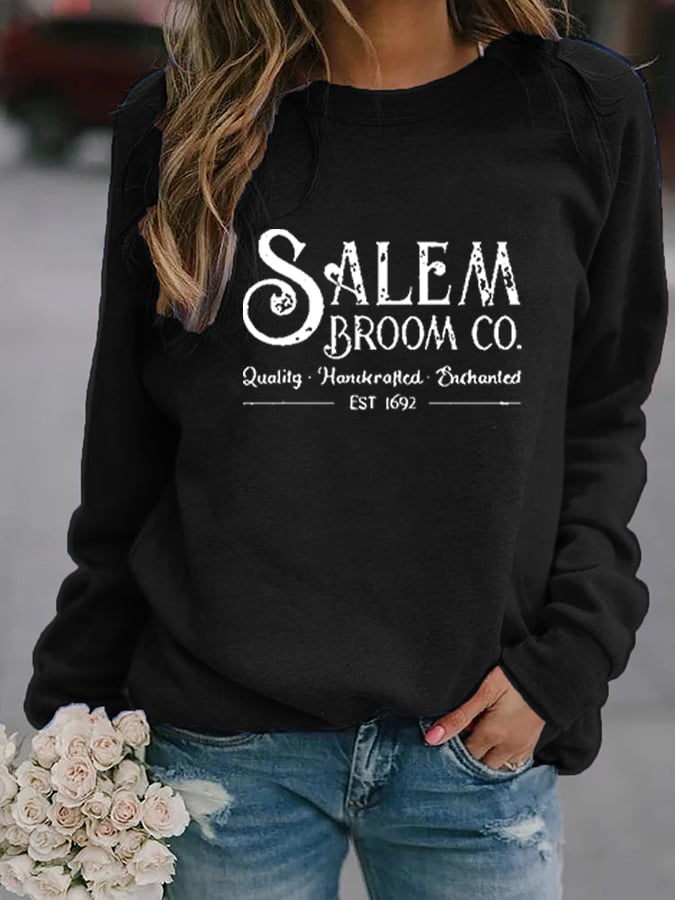Letter Print Long Sleeve Sweatshirt