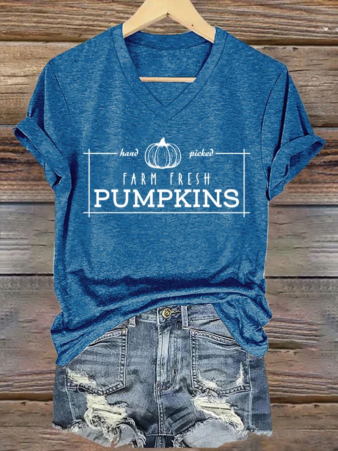 Women'S Hagrid’s Pumpkin Patch Print Casual T-Shirt