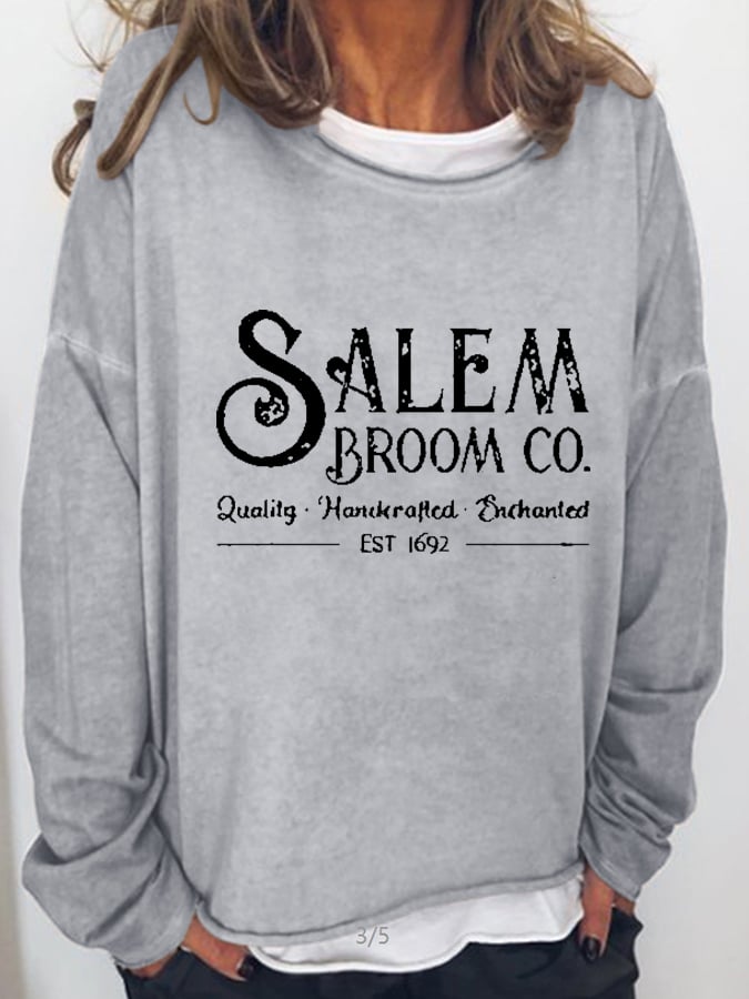 Letter Print Long Sleeve Sweatshirt