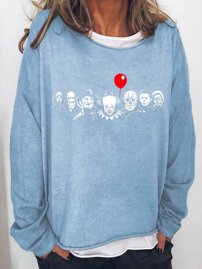 Women's Halloween Print Casual Long Sleeve
