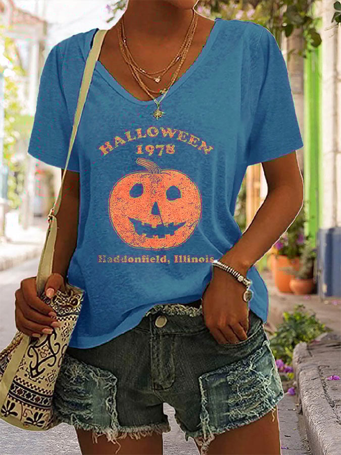Women's Casual Printed Short Sleeve T-Shirt