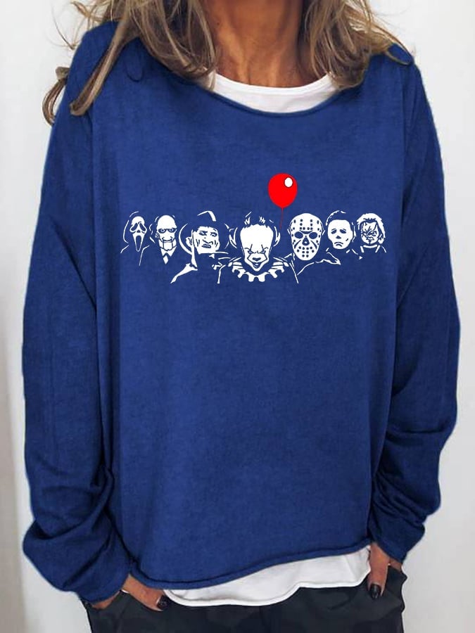 Women's Halloween Print Casual Long Sleeve