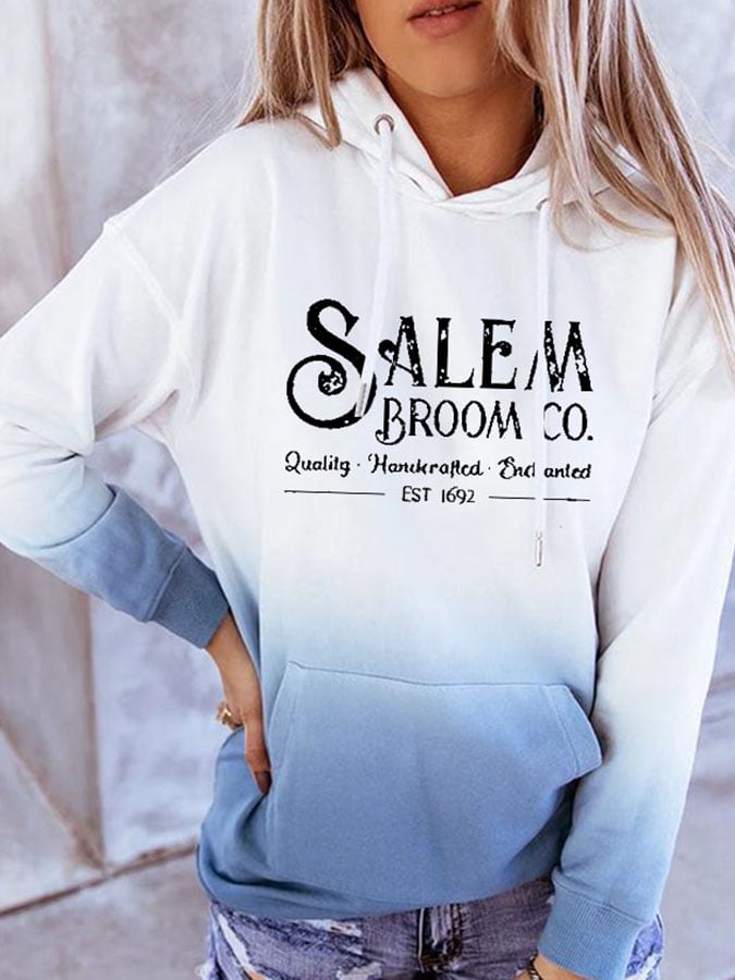 Fashion Gradient Print Hoodie