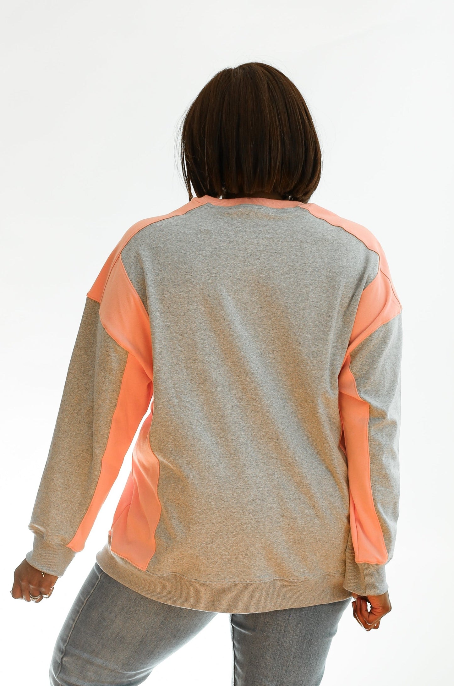 Colorblock Nursing Lightweight Sweatshirt