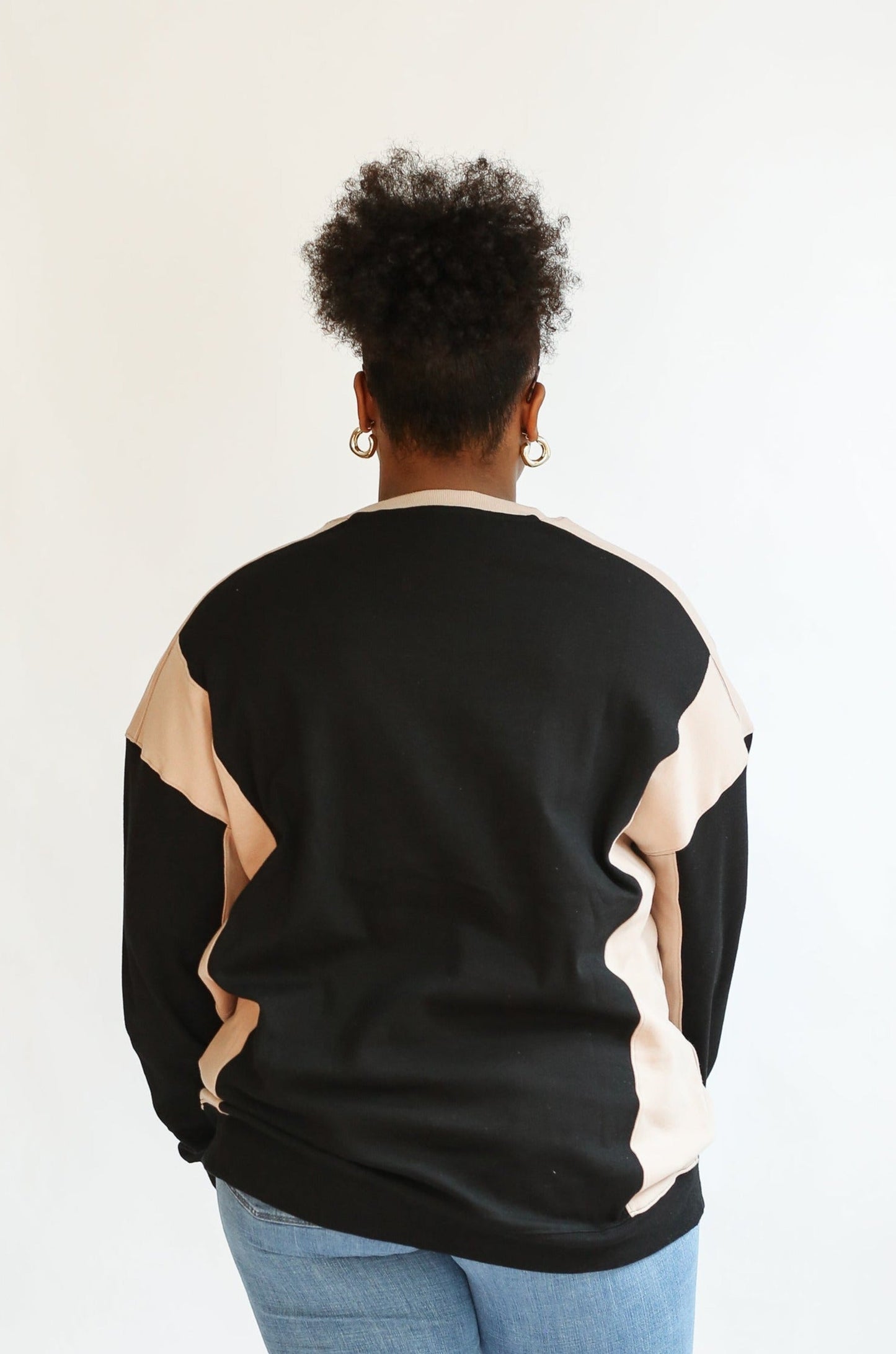 Colorblock Nursing Lightweight Sweatshirt