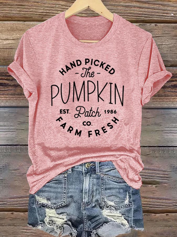 Women's  Hagrid’s Pumpkin Patch  Printed Casual T-Shirts