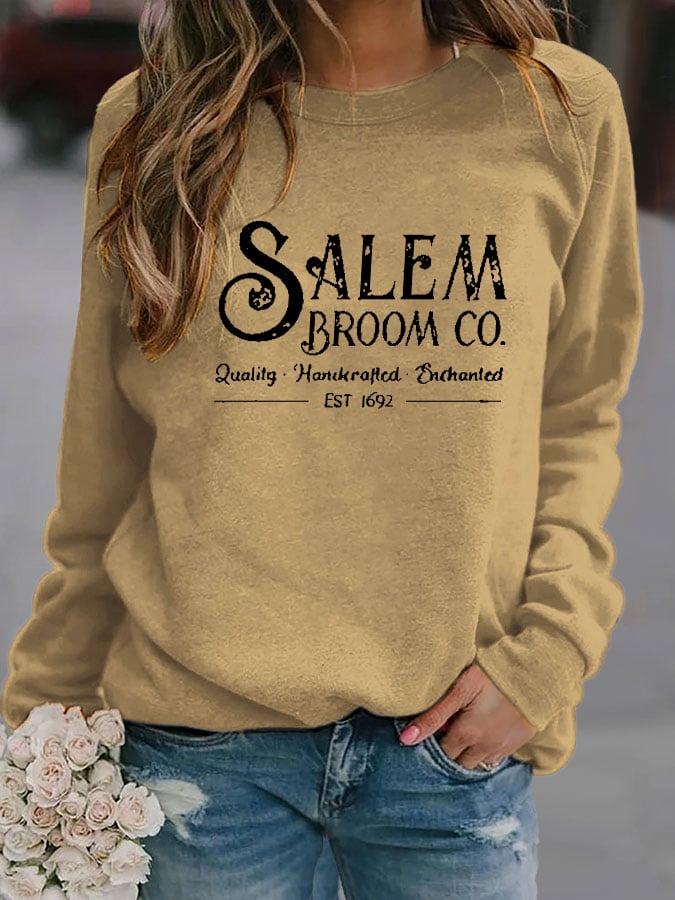 Letter Print Long Sleeve Sweatshirt