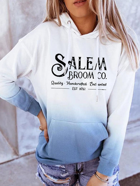 Fashion Gradient Print Hoodie