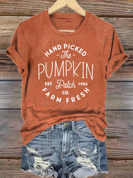 Women's  Hagrid’s Pumpkin Patch  Printed Casual T-Shirts